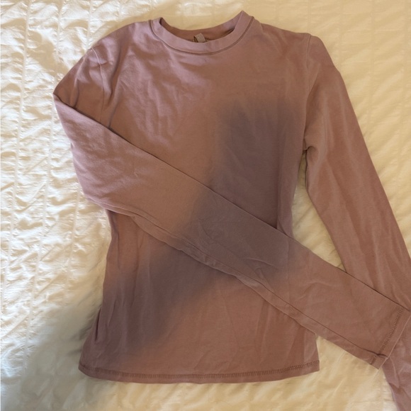 SKIMS Tops - SKIMS Mauve Long Sleeve Tee